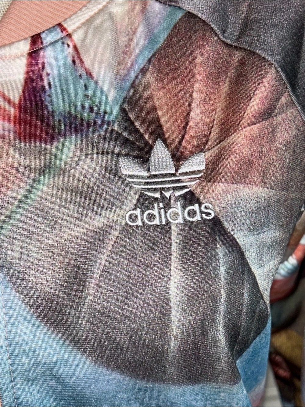 RARE SAMPLE Adidas Originals Farm Rio Curso D'Agua Floral Zip Up Track Jacket S - Picture 6 of 16